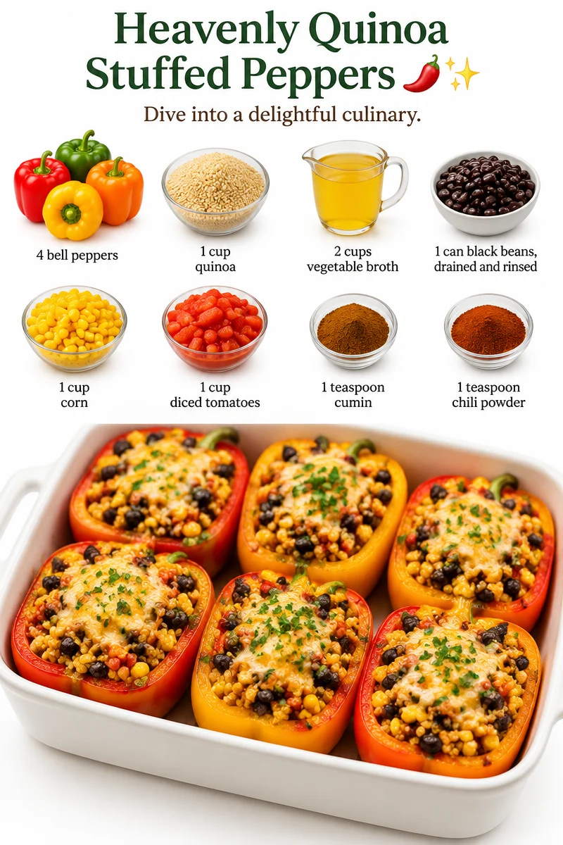 Heavenly Quinoa Stuffed Peppers 🌶️✨