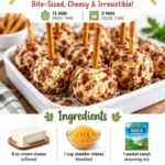 A platter of irresistible mini cheese balls for a party snack.