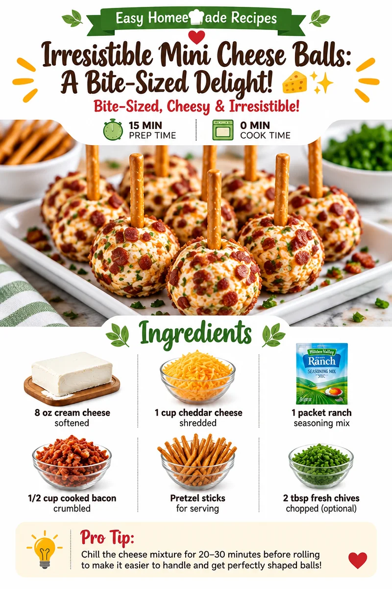 Irresistible Mini Cheese Balls: A Bite-Sized Delight!