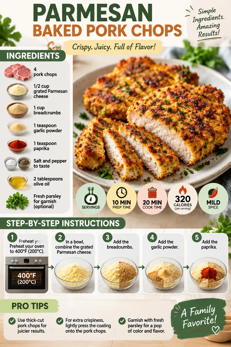 Parmesan Baked Pork Chops