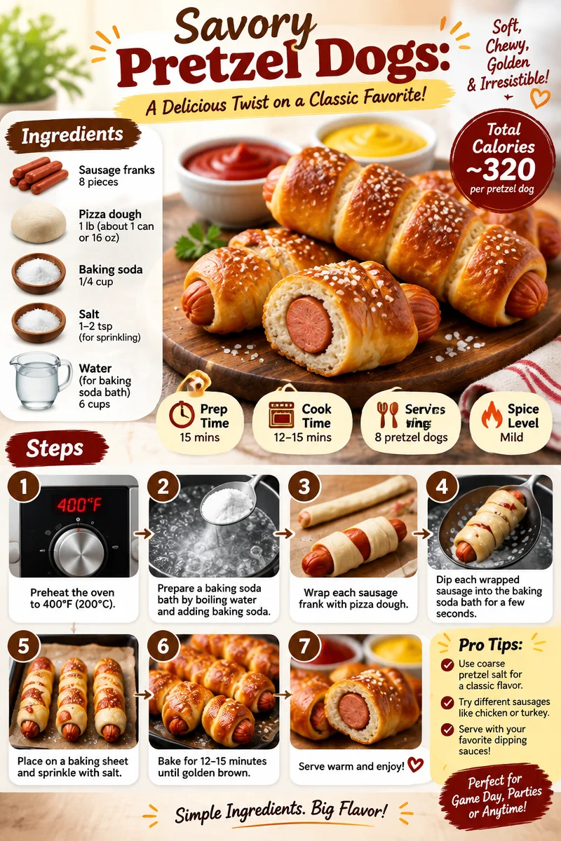Savory Pretzel Dogs: A Delicious Twist on a Classic Favorite!