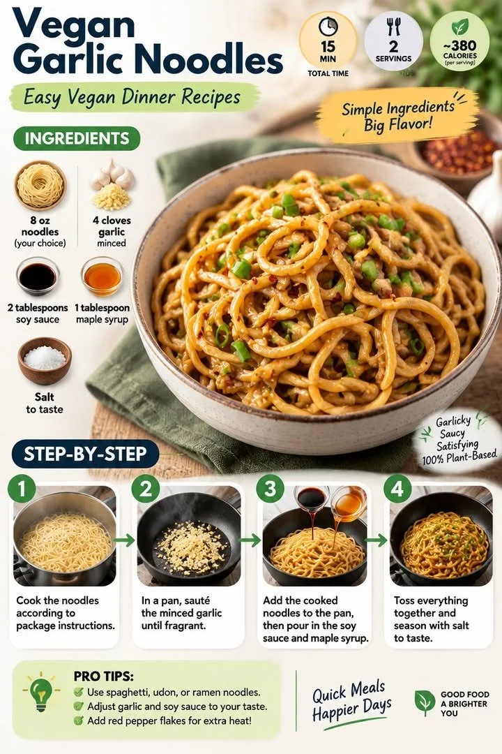Bowl of savory vegan garlic noodles garnished with herbs and served in a stylish dish