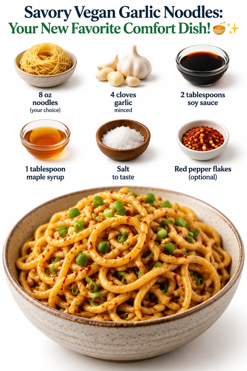 Savory Vegan Garlic Noodles: Your New Favorite Comfort Dish! 🍜✨